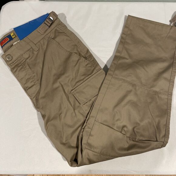 NWT Empyre Tan Wide Leg Cargo Pants Relax Loose Fit Sz 30 - Picture 4 of 4